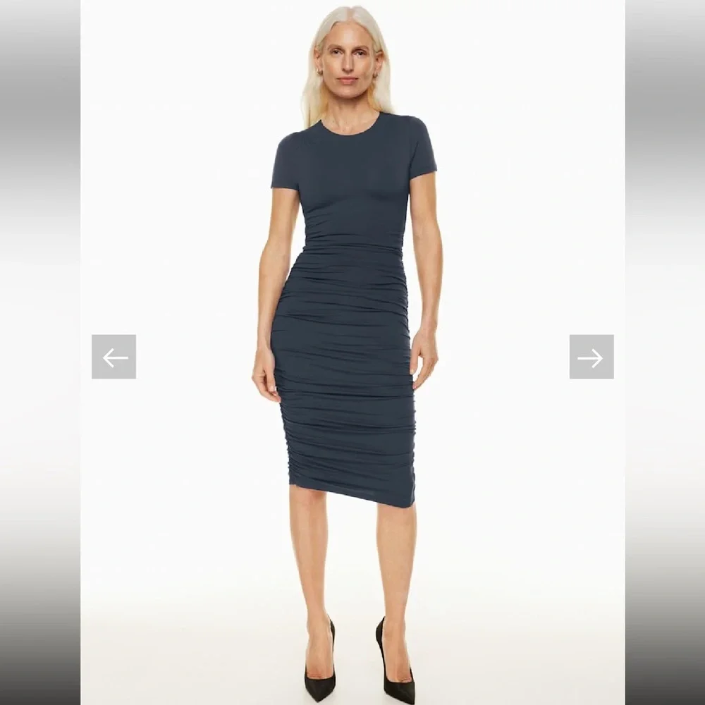 Aritzia Babaton Contour Ruched Midi Dress, new without tags_4